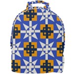 Shapes on a blue background                                                           Mini Full Print Backpack