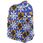 Shapes on a blue background                                                        Classic Backpack