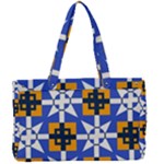 Shapes on a blue background                                                        Canvas Work Bag