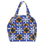 Shapes on a blue background                                                        Boxy Hand Bag