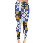 Shapes on a blue background                                                           Leggings
