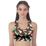 Easter rabbit pattern Sports Bra