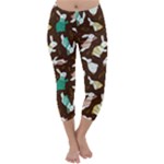 Easter rabbit pattern Capri Winter Leggings 