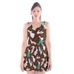 Easter rabbit pattern Scoop Neck Skater Dress