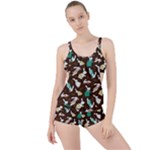 Easter rabbit pattern Boyleg Tankini Set 