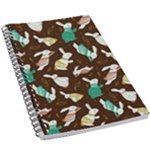 Easter rabbit pattern 5.5  x 8.5  Notebook