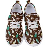 Easter rabbit pattern Women s Velcro Strap Shoes