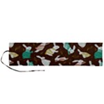 Easter rabbit pattern Roll Up Canvas Pencil Holder (L)