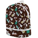 Easter rabbit pattern Zip Bottom Backpack