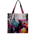 Graffiti Grunge Zipper Grocery Tote Bag