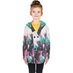 Graffiti Grunge Kids  Double Breasted Button Coat