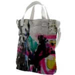 Graffiti Grunge Canvas Messenger Bag