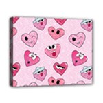 Emoji Heart Canvas 10  x 8  (Stretched)