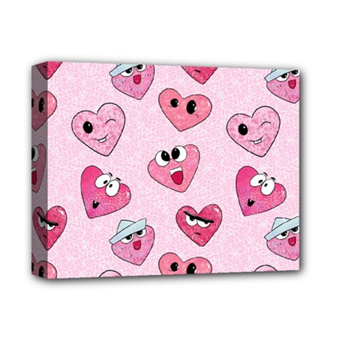 Emoji Heart Deluxe Canvas 14  x 11  (Stretched) from ZippyPress