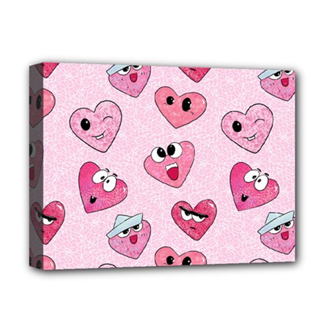 Emoji Heart Deluxe Canvas 16  x 12  (Stretched)  from ZippyPress