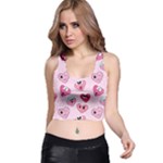 Emoji Heart Racer Back Crop Top