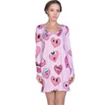 Emoji Heart Long Sleeve Nightdress