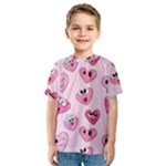 Emoji Heart Kids  Sport Mesh Tee