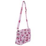 Emoji Heart Shoulder Bag with Back Zipper