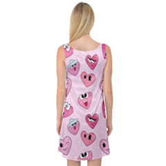 Sleeveless Satin Nightdress Back Sleeveless Satin Nightdress Back