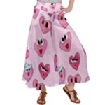 Emoji Heart Satin Palazzo Pants