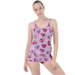 Emoji Heart Boyleg Tankini Set 