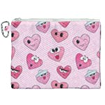 Emoji Heart Canvas Cosmetic Bag (XXL)