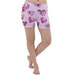 Emoji Heart Lightweight Velour Yoga Shorts