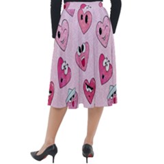 Classic Velour Midi Skirt  