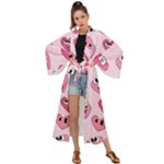 Emoji Heart Maxi Kimono