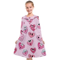 Emoji Heart Kids  Midi Sailor Dress from ZippyPress