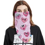 Emoji Heart Face Covering Bandana (Triangle)