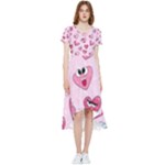 Emoji Heart High Low Boho Dress