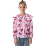 Emoji Heart Kids  Peter Pan Collar Blouse