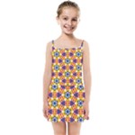 Wavey shapes pattern                                                             Kids Summer Sun Dress