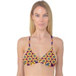 Wavey shapes pattern                                                              Reversible Tri Bikini Top