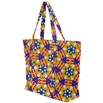 Wavey shapes pattern                                                          Zip Up Canvas Bag