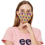 Wavey shapes pattern                                                          Fitted Cloth Face Mask (Adult)