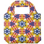 Wavey shapes pattern                                                     Foldable Grocery Recycle Bag