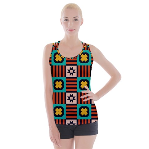 Shapes in shapes                                                              Criss cross Back Tank Top from ZippyPress