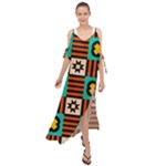 Shapes in shapes                                                                 Maxi Chiffon Cover Up Dress