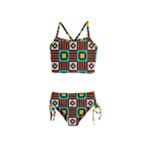 Shapes in shapes                                                               Girls  Tankini Swimsuit