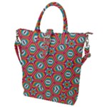 Hexagons and stars pattern                                                                Buckle Top Tote Bag