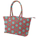 Hexagons and stars pattern                                                              Canvas Shoulder Bag