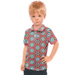 Hexagons and stars pattern                                                              Kids  Polo Tee