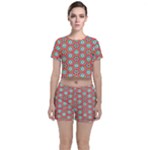 Hexagons and stars pattern                                                               Crop Top and Shorts Co-Ord Set