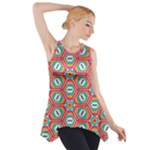 Hexagons and stars pattern                                                                Side Drop Tank Tunic