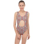 Hexagons and stars pattern                                                               Center Cut Out Swimsuit
