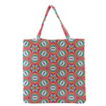 Hexagons and stars pattern                                                                Grocery Tote Bag