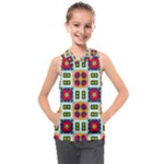 Shapes in shapes 2                                                              Kids  Sleeveless Hoodie